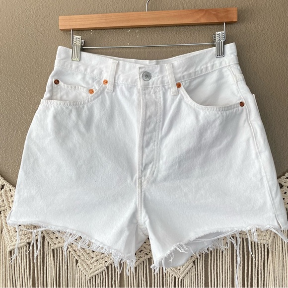 Re/Done Pants - Re/Done High Rise Button fly denim Shorts EUC